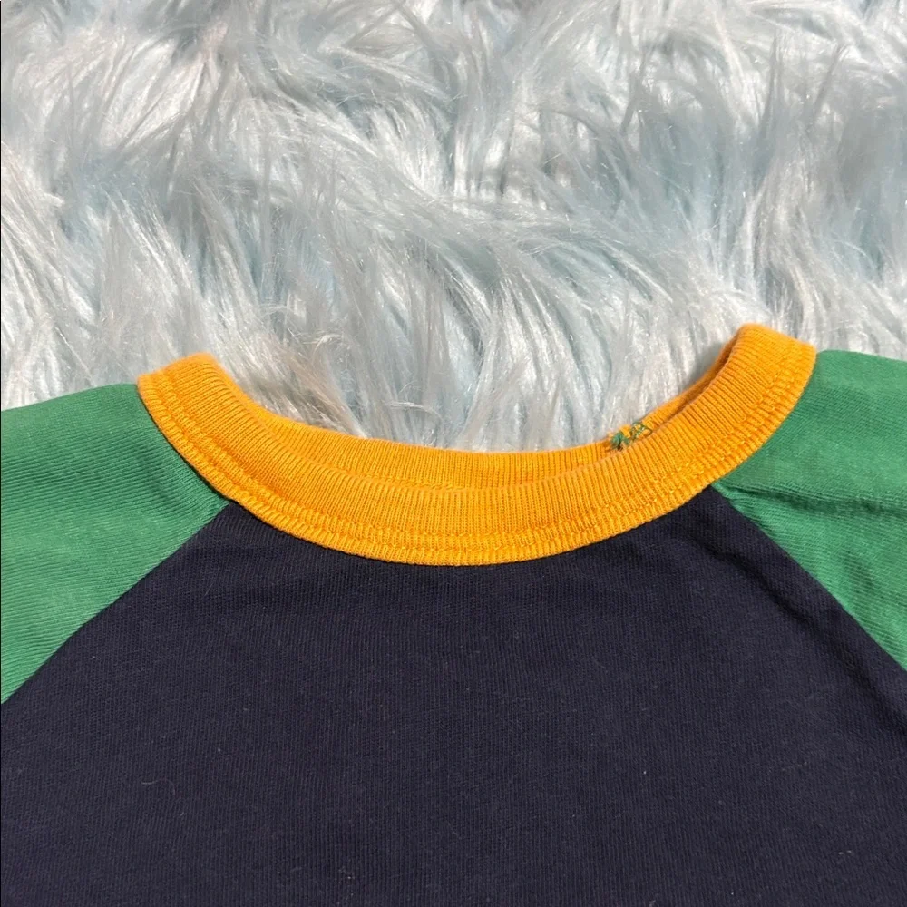 Baby GAP Playtime Favorites Navy Green Short Sleeve Tee sz 4 years